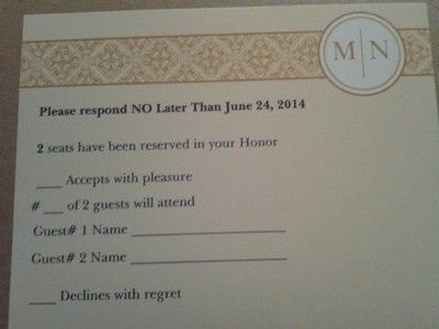 RSVP Question