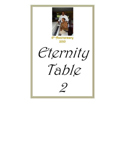Table Names with Numbers and pictures - First draft pics
