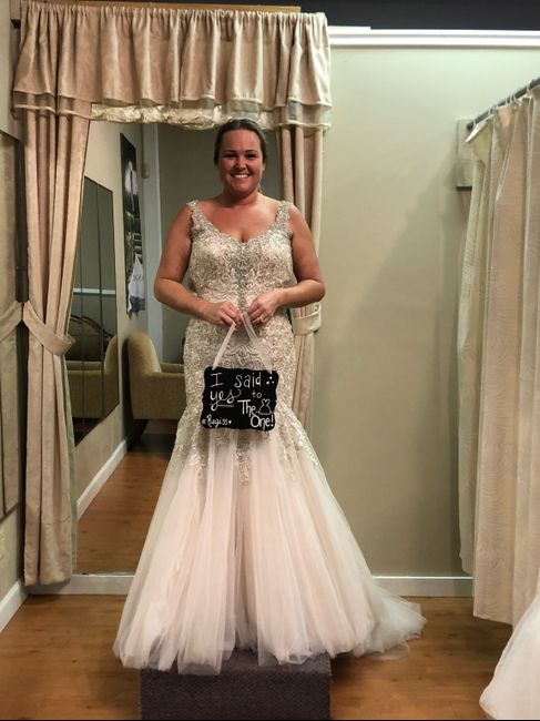 My girls picked up their dresses! 1