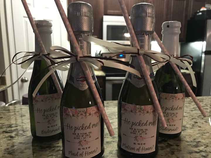 Maid of honor/bridesmaid proposals almost finished!!!