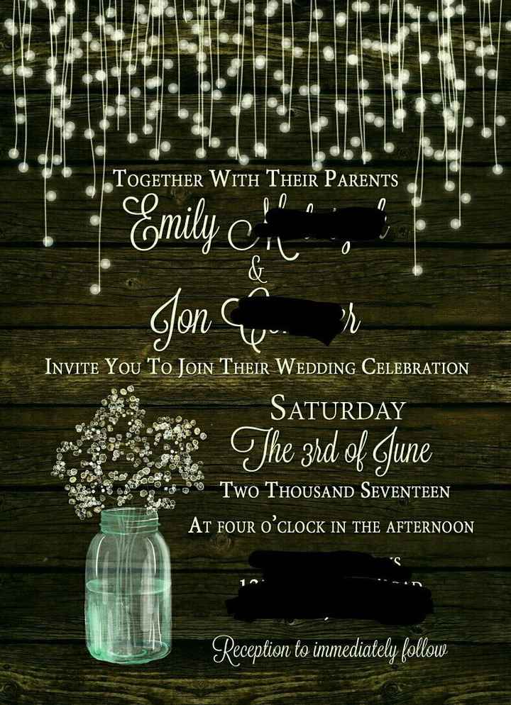 Show me your wedding invitations!