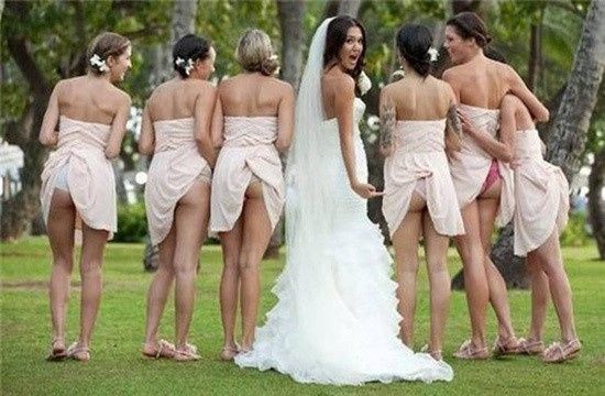 Is anyone going to have their BM pose like this?  Pics may be offensive.