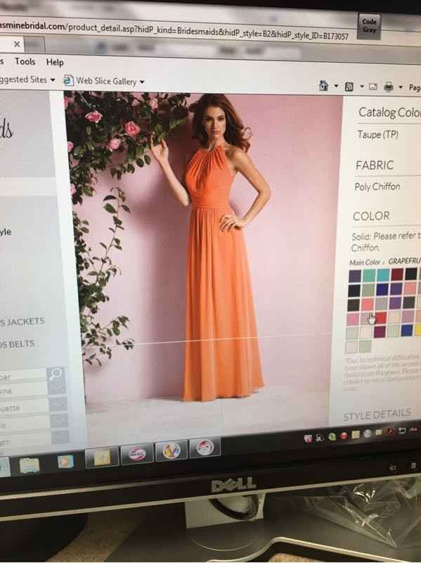 Bridesmaid dress color issue!