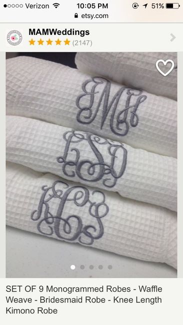 Monogrammed Robes
