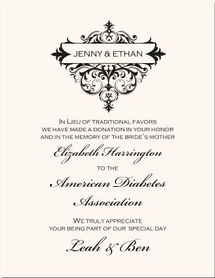 charitable wedding favours?