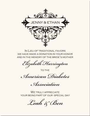 charitable wedding favours?