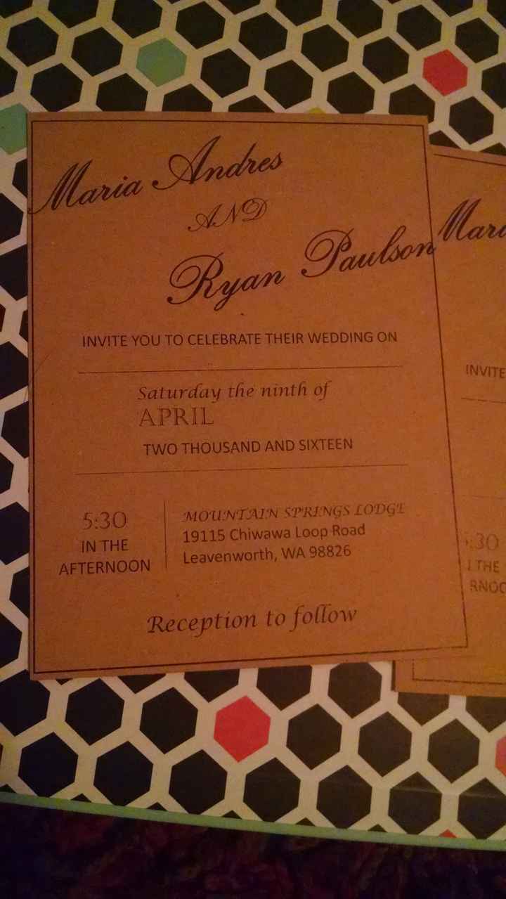 Did you DIY Invites? Pictures welcome!!