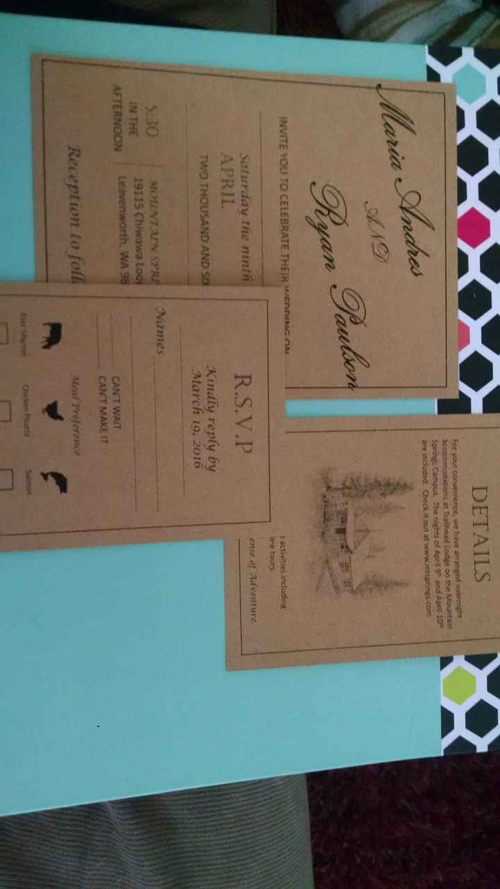 Did you DIY Invites? Pictures welcome!!