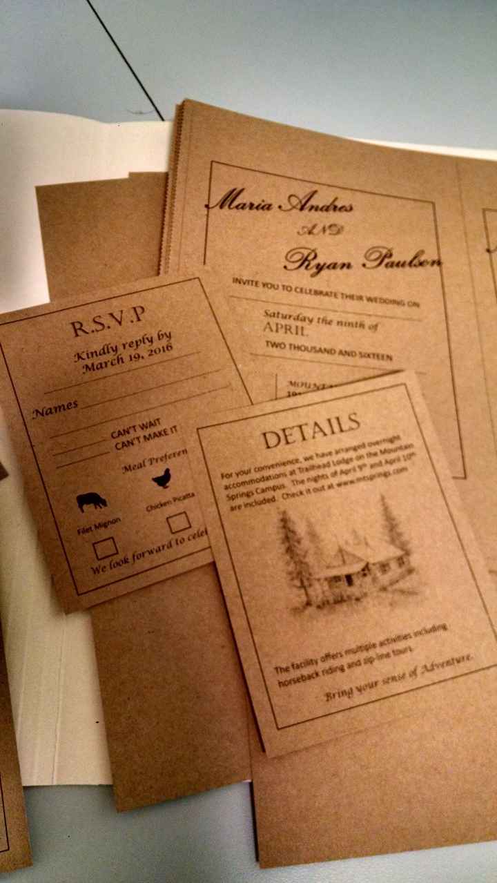 DIY or purchase Invitations?