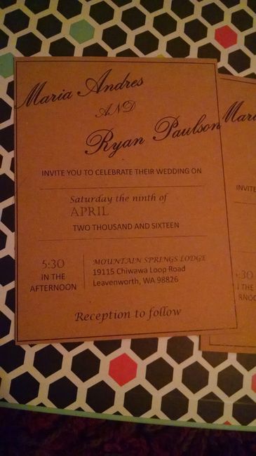 Did you DIY Invites? Pictures welcome!!