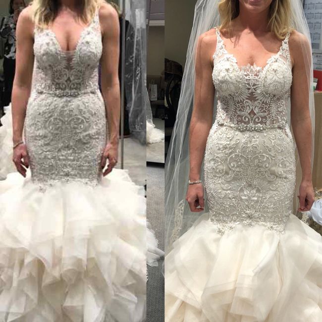 Wedding dress cleavage 3