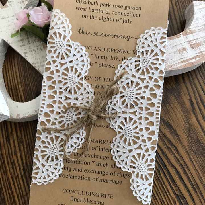 Ceremony programs