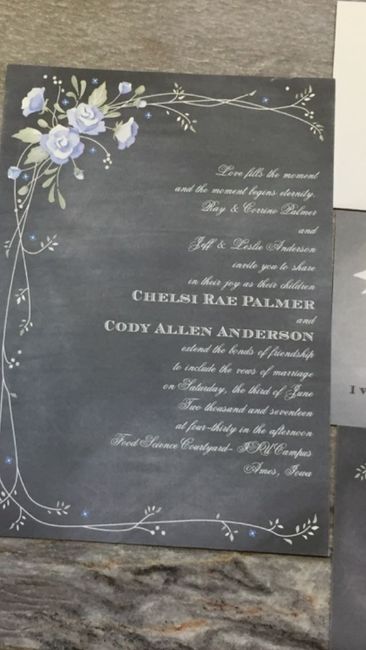 FINALLY got my invites!