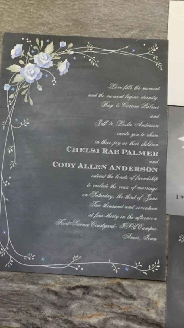 FINALLY got my invites!