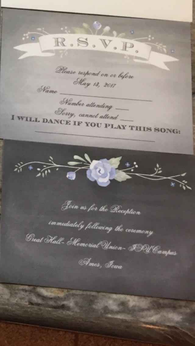 FINALLY got my invites!