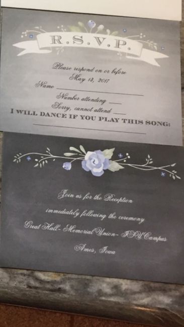 FINALLY got my invites!
