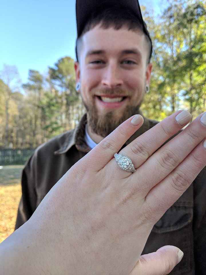 Did you announce your engagement on social media? - 1