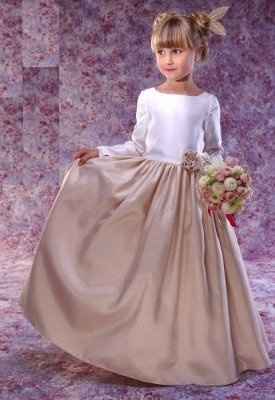 ever seen elegant flower girls dresses with a long sleeve?