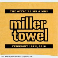 Custom Wedding Towels