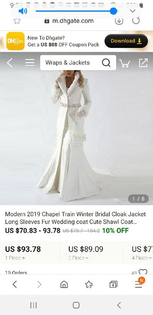 Winter wedding coat - 1