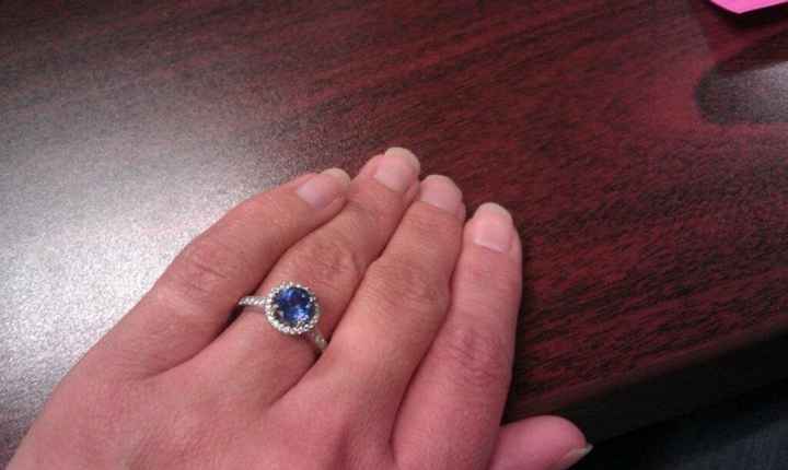 I'd love to see everyone's engagment rings.