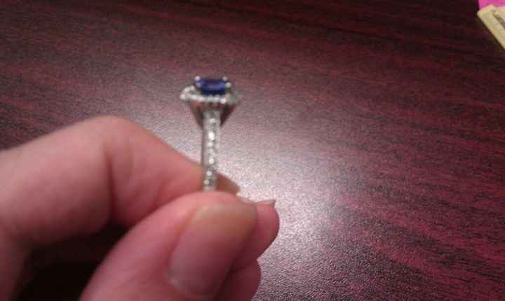 I'd love to see everyone's engagment rings.