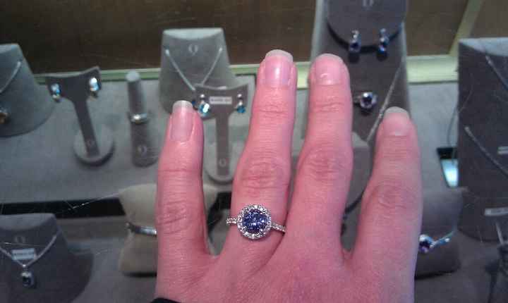FH re-proposed to me last night at our venue-- PIC of my "new" engagement ring