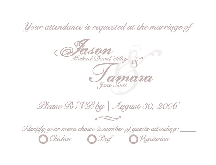 Need RSVP card help!