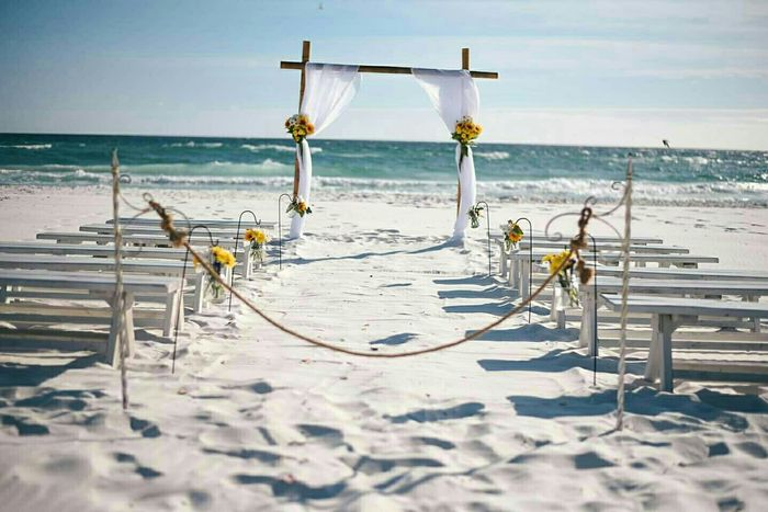 Standing or sitting beach ceremony??