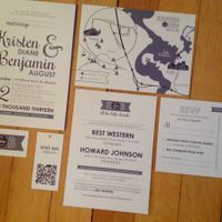 DIY Purple and Grey Invitations