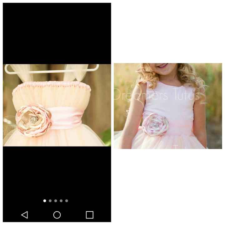 Opinion please! Flower girl dress