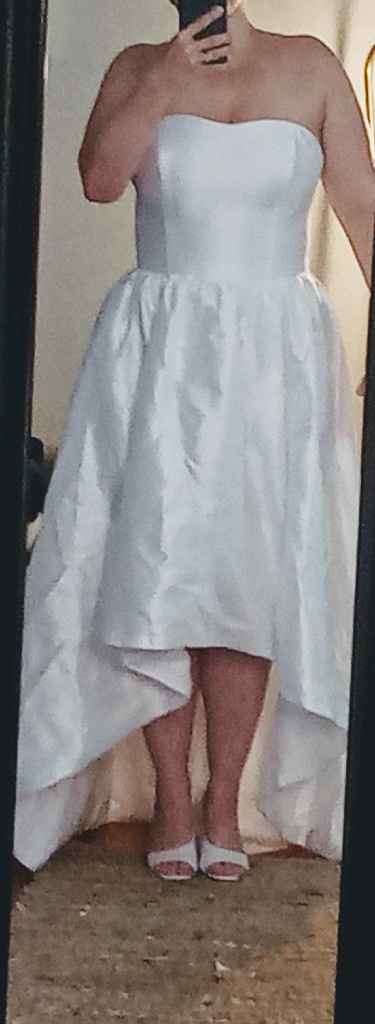 Champagne shoes with a white dress Weddings Wedding Attire