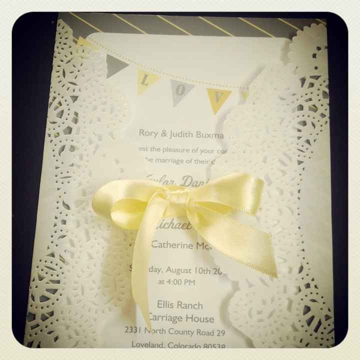 Sent out the invites yesterday! *pic*