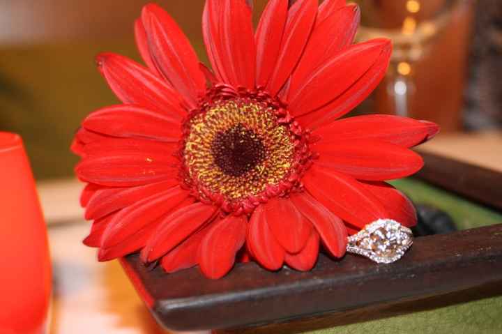 I'd love to see everyone's engagment rings.