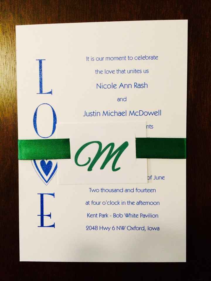 What kind of invitations are you doing?