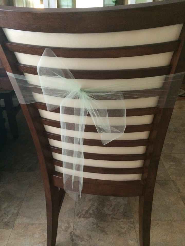 need ideas for decorations for my ceremony chairs