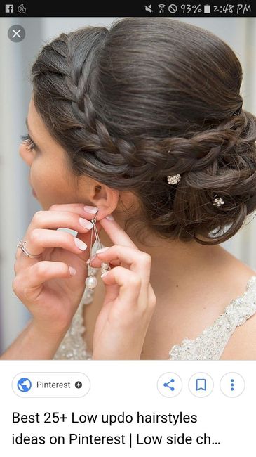 Hairstyle for wedding day. - 1
