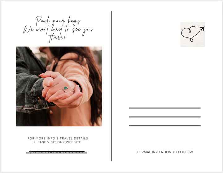 Save-The-Dates: Photo or No Photo? - 2