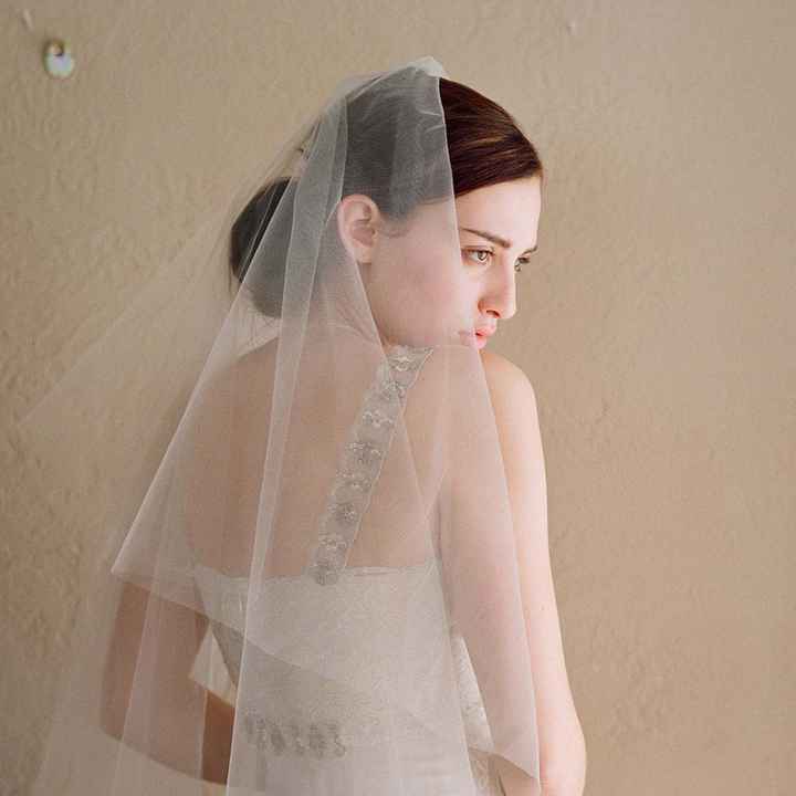 Wedding dress veil options