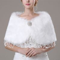 Winter wedding faux fur