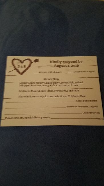 Meal cards and Invitiations. - 1