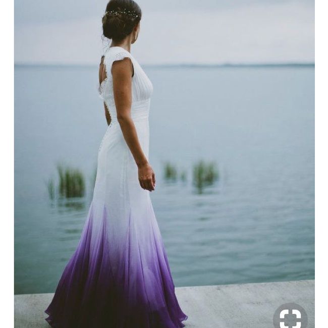 Dip Dye Wedding Dress 1
