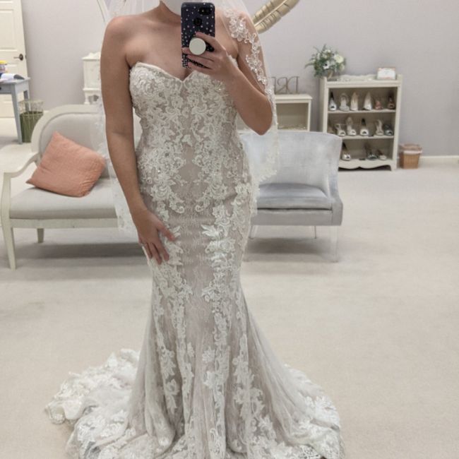 Can i put in a plunge on my wedding dress? 2