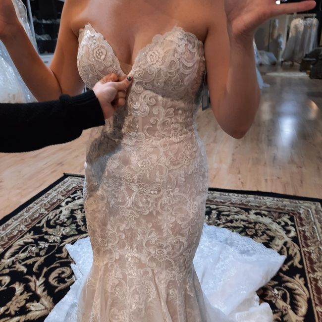Can i put in a plunge on my wedding dress? 3