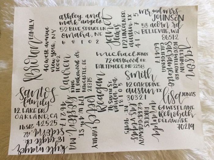 Has anyone done their own calligraphy for their invitations??