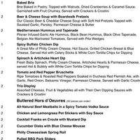 Cocktail/appetizer reception