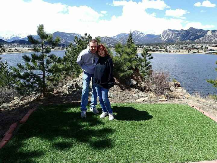 "Scenic" Backdrop at Ceremony Space