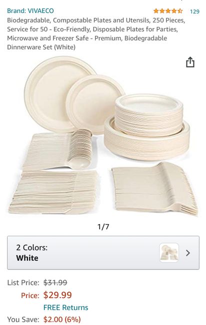 Plastic disposable plates? 1