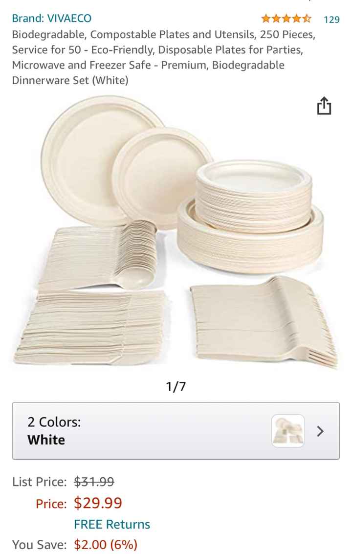 Plastic disposable plates? - 1