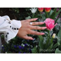 Obsessed with my engagement ring ! He did a wonderful job with out any help, it is everything I alwa